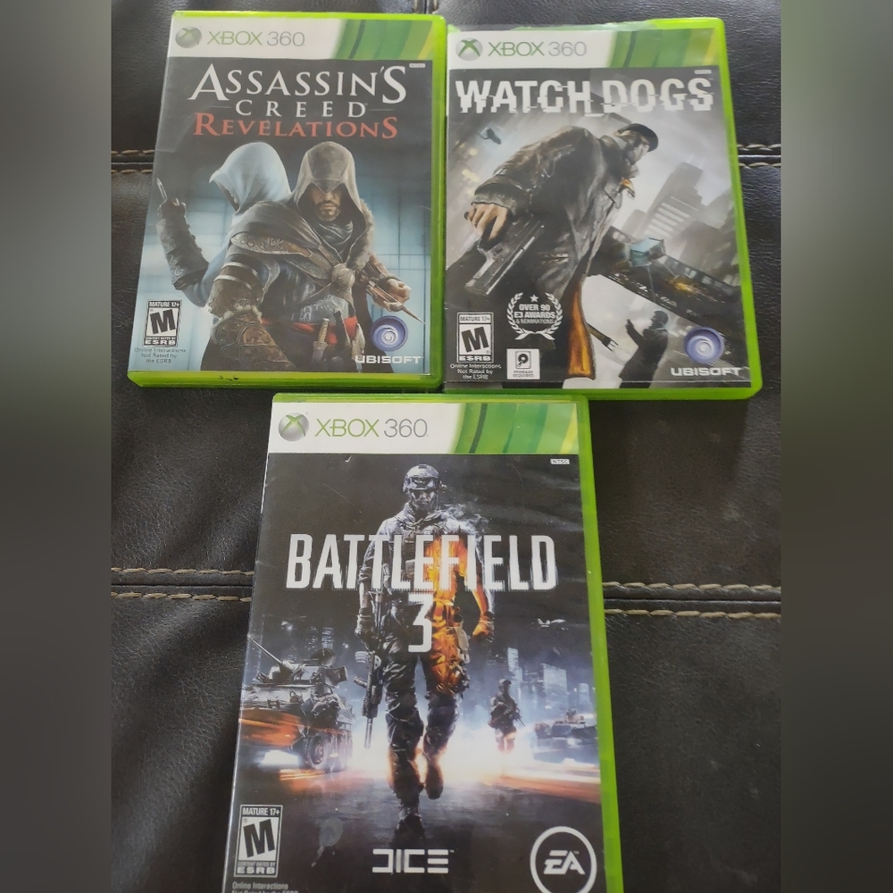 3 Xbox 360 video games